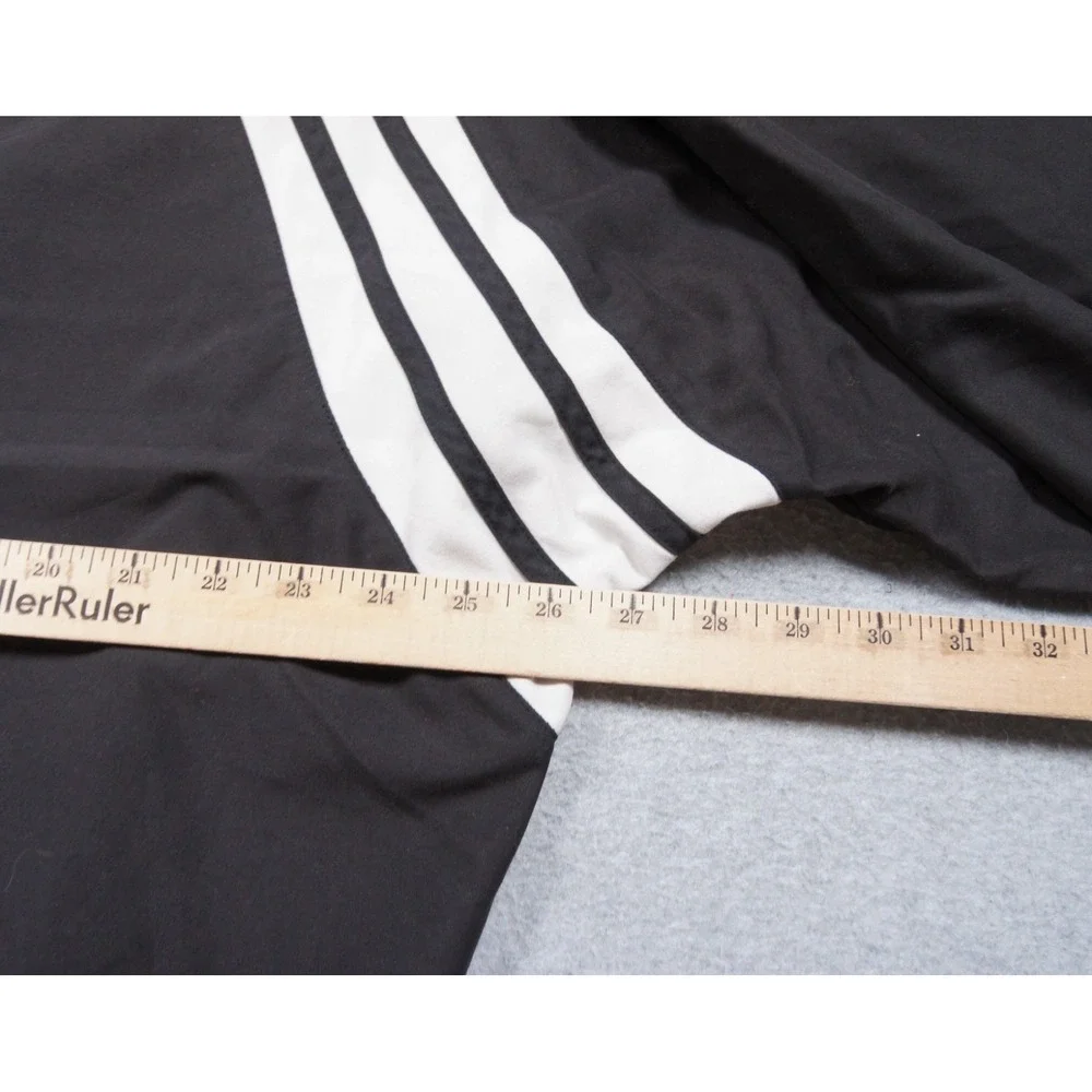 Vintage Adidas Jacket Mens XLarge Black Golf Windbreaker Pullover Outdoors Y2K
